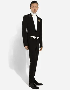 Single-breasted tuxedo suit