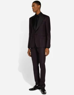 Single-breasted tuxedo suit