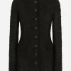 Single-breasted tweed jacket