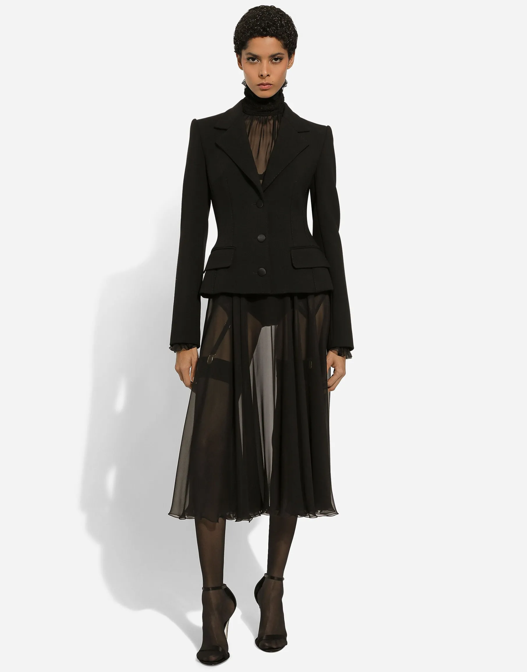 Single-breasted wool Dolce jacket