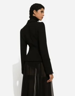 Single-breasted wool Dolce jacket