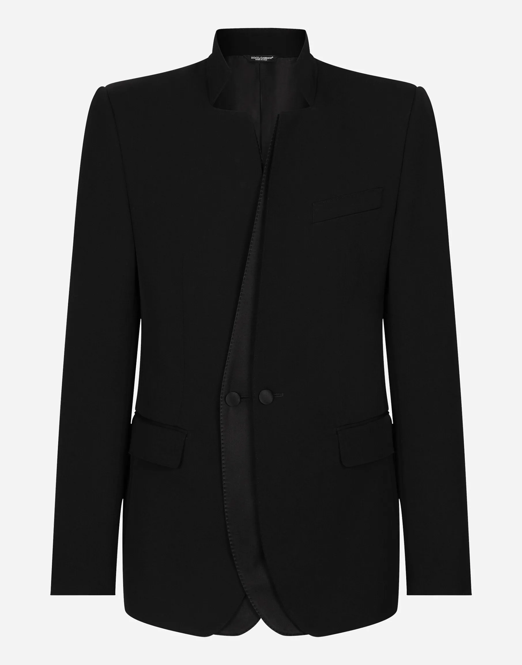 Single-breasted wool jacket