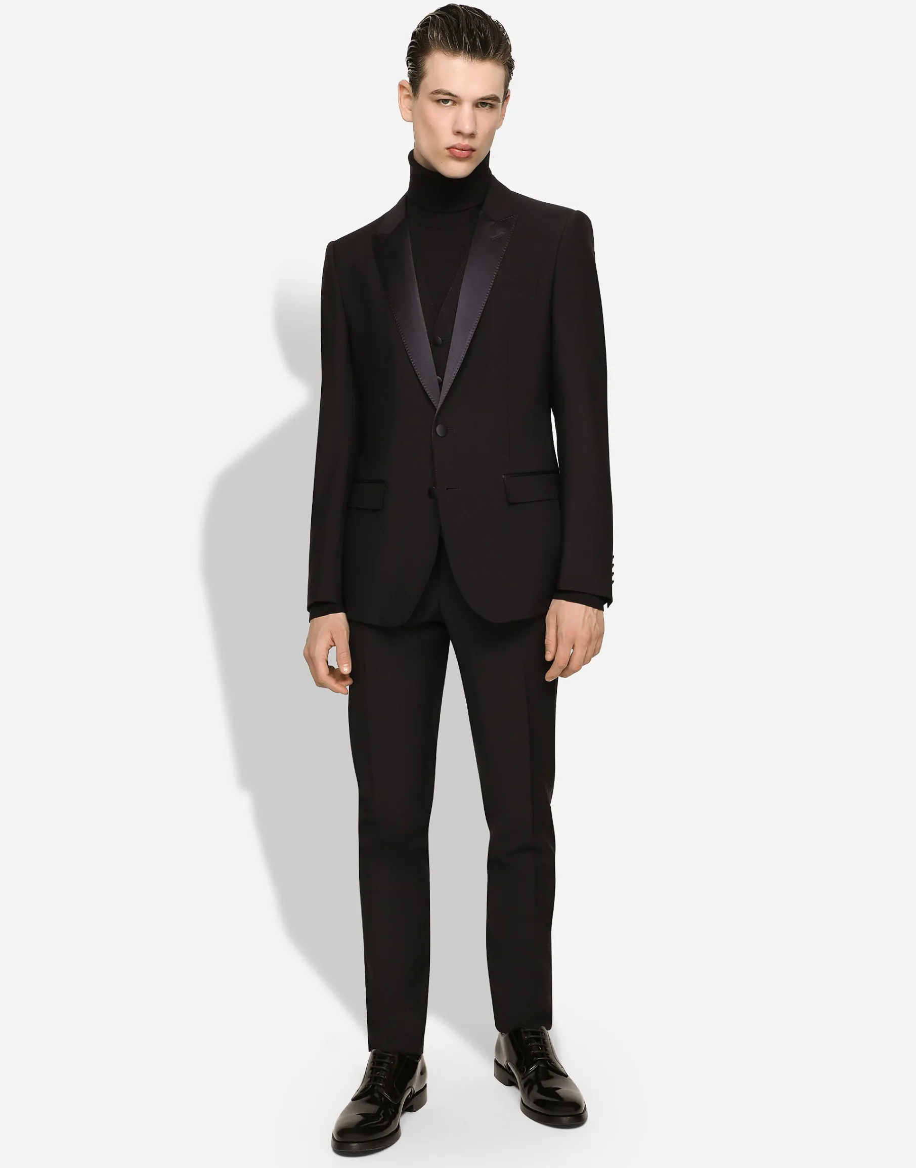 Single-breasted wool Martini-fit tuxedo suit
