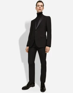Single-breasted wool Martini-fit tuxedo suit