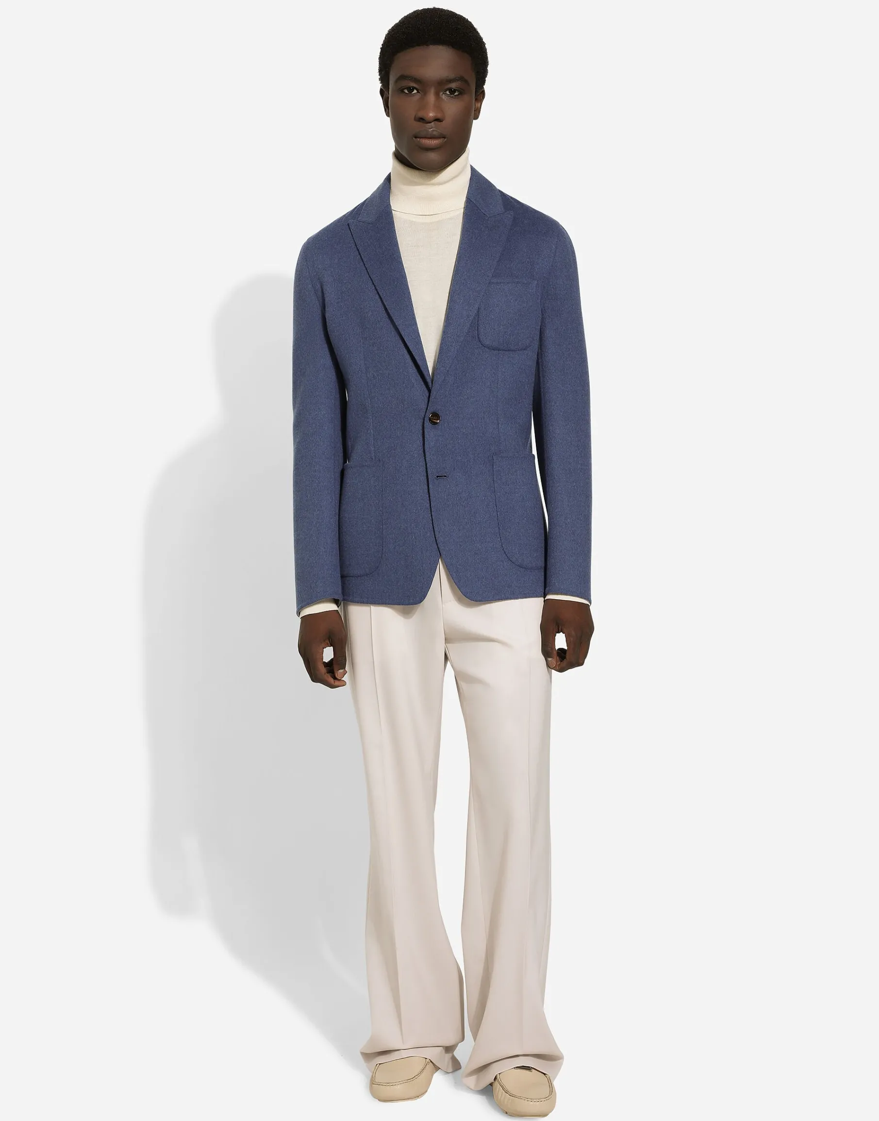 Single-breasted wool Portofino-fit jacket