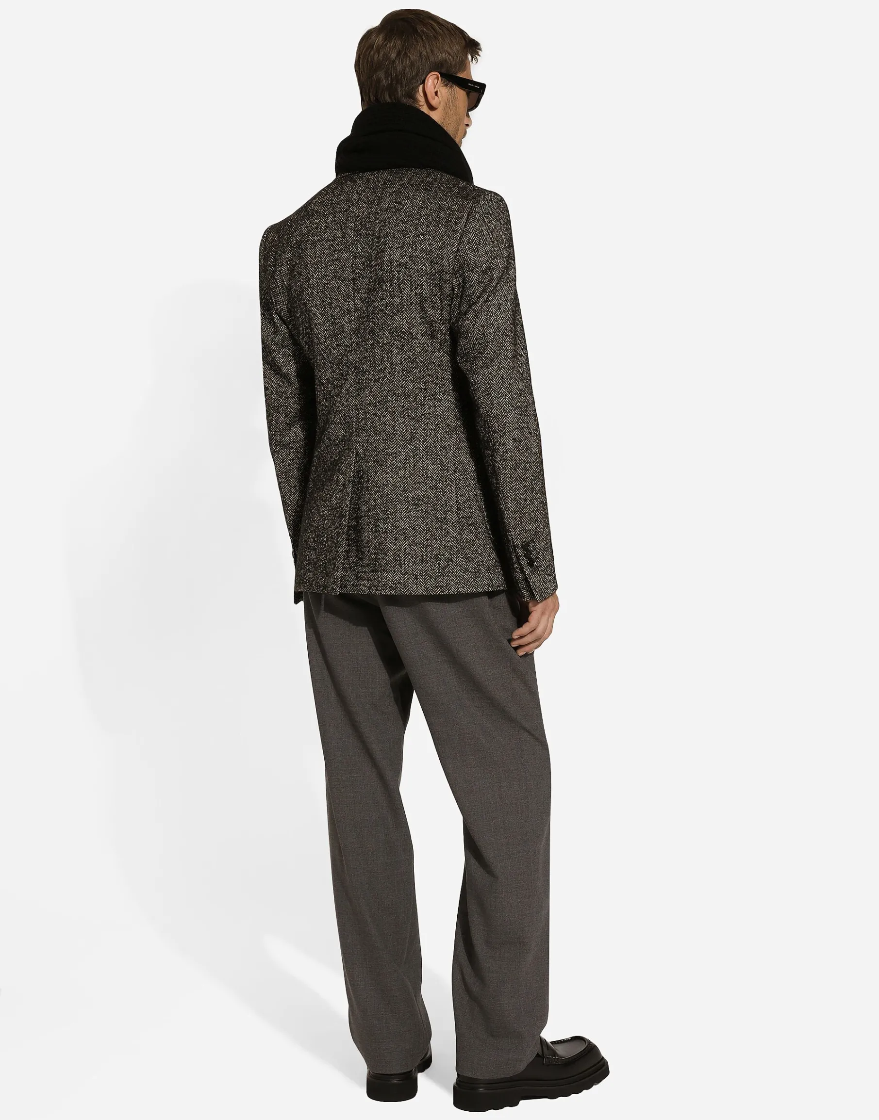Single-breasted wool Portofino-fit jacket