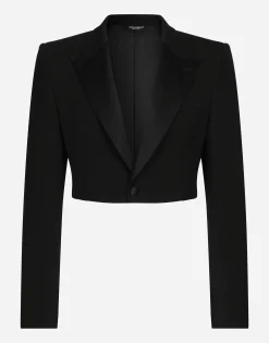 Single-breasted wool Spencer jacket