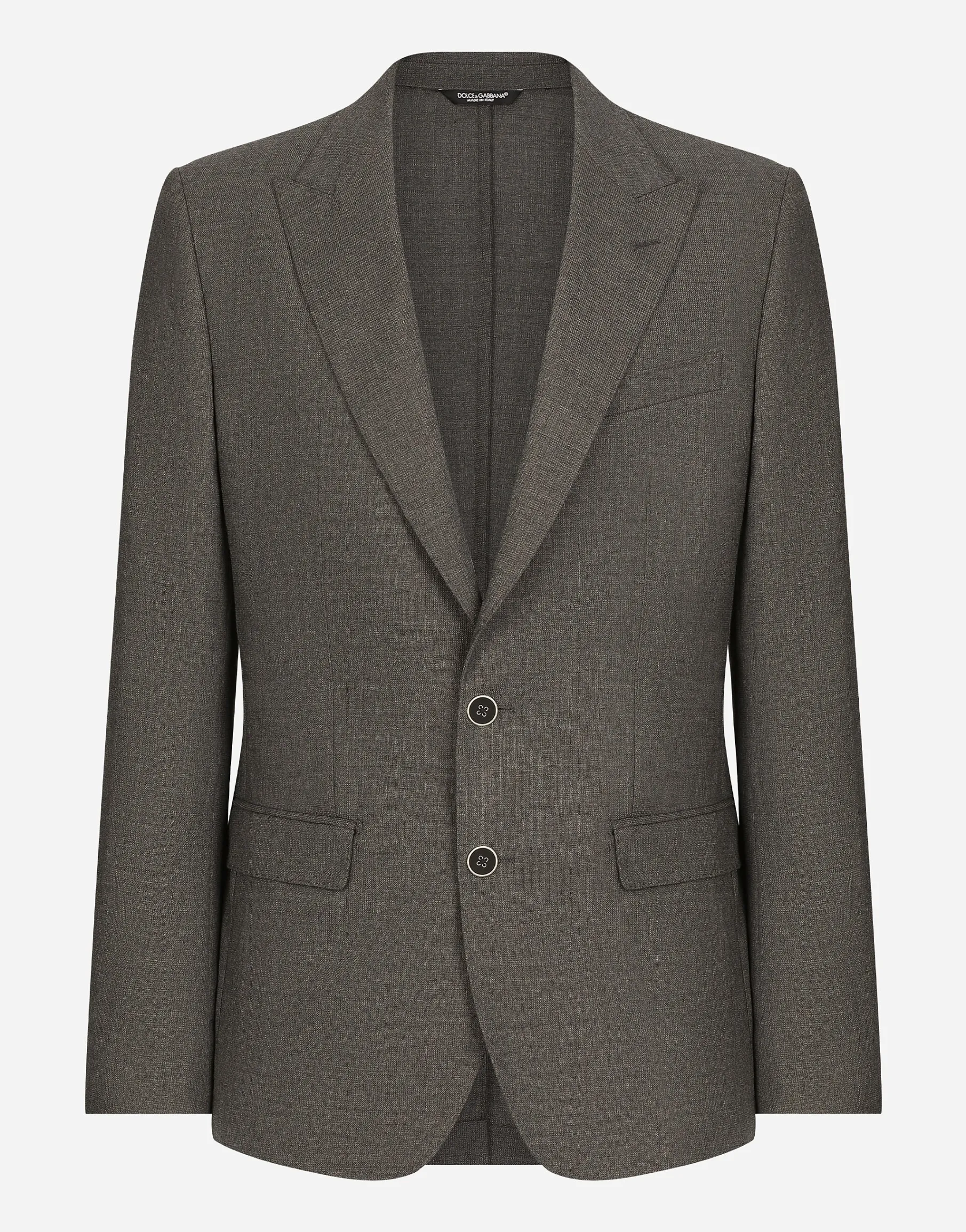 Single-breasted wool Taormina-fit jacket