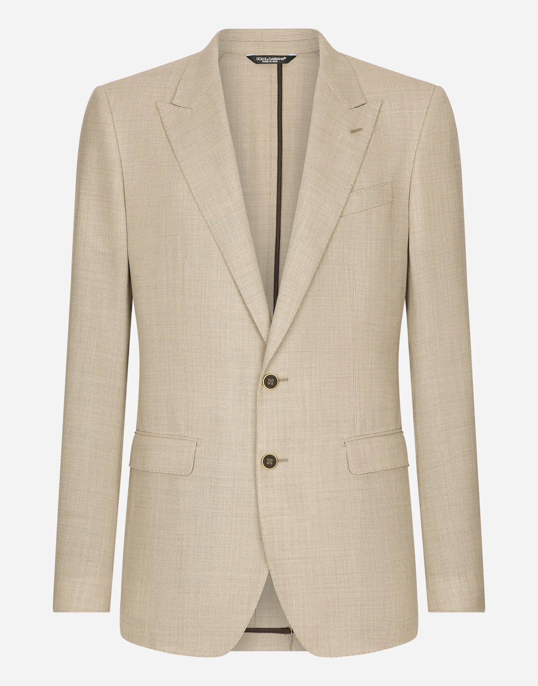 Single-breasted wool Taormina-fit jacket