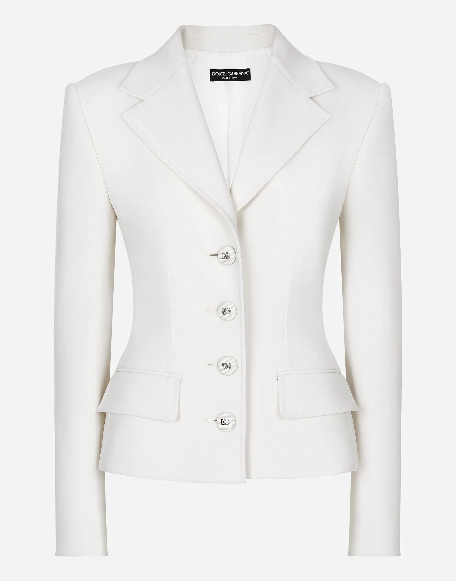 Single-breasted woolen jacket