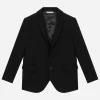 Single-breasted woolen jacket