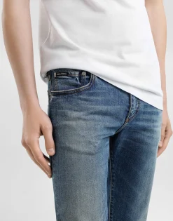 Skinny stretch cotton jeans with tag