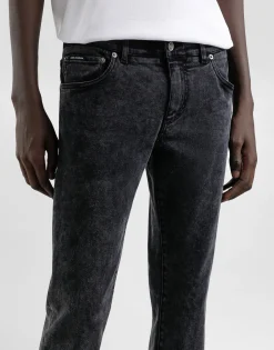 Skinny stretch cotton jeans with tag