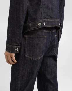 Skinny stretch cotton jeans with patch