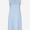Sleeveless raschel tweed dress with DG logo
