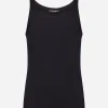 Slim-fit fine-rib singlet