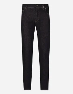 Slim-fit stretch denim jeans