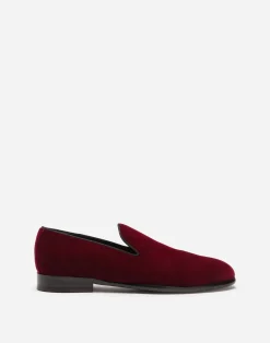 Slippers in velvet