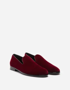 Slippers in velvet