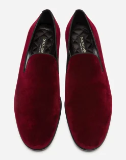 Slippers in velvet