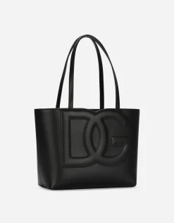 Small calfskin DG Logo Bag shopper