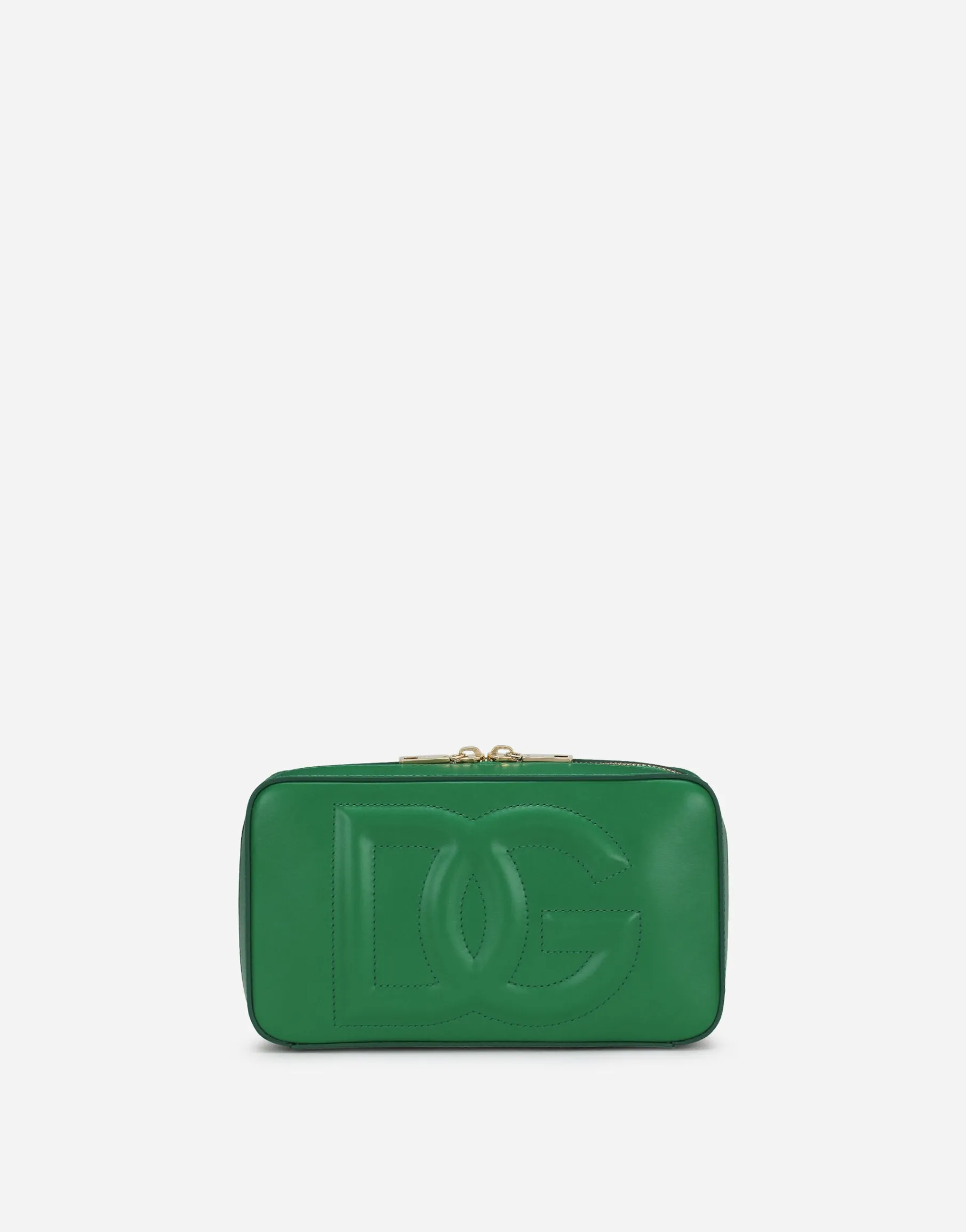 Small calfskin DG logo camera bag
