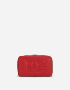 Small calfskin DG Logo camera bag