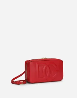 Small calfskin DG Logo camera bag