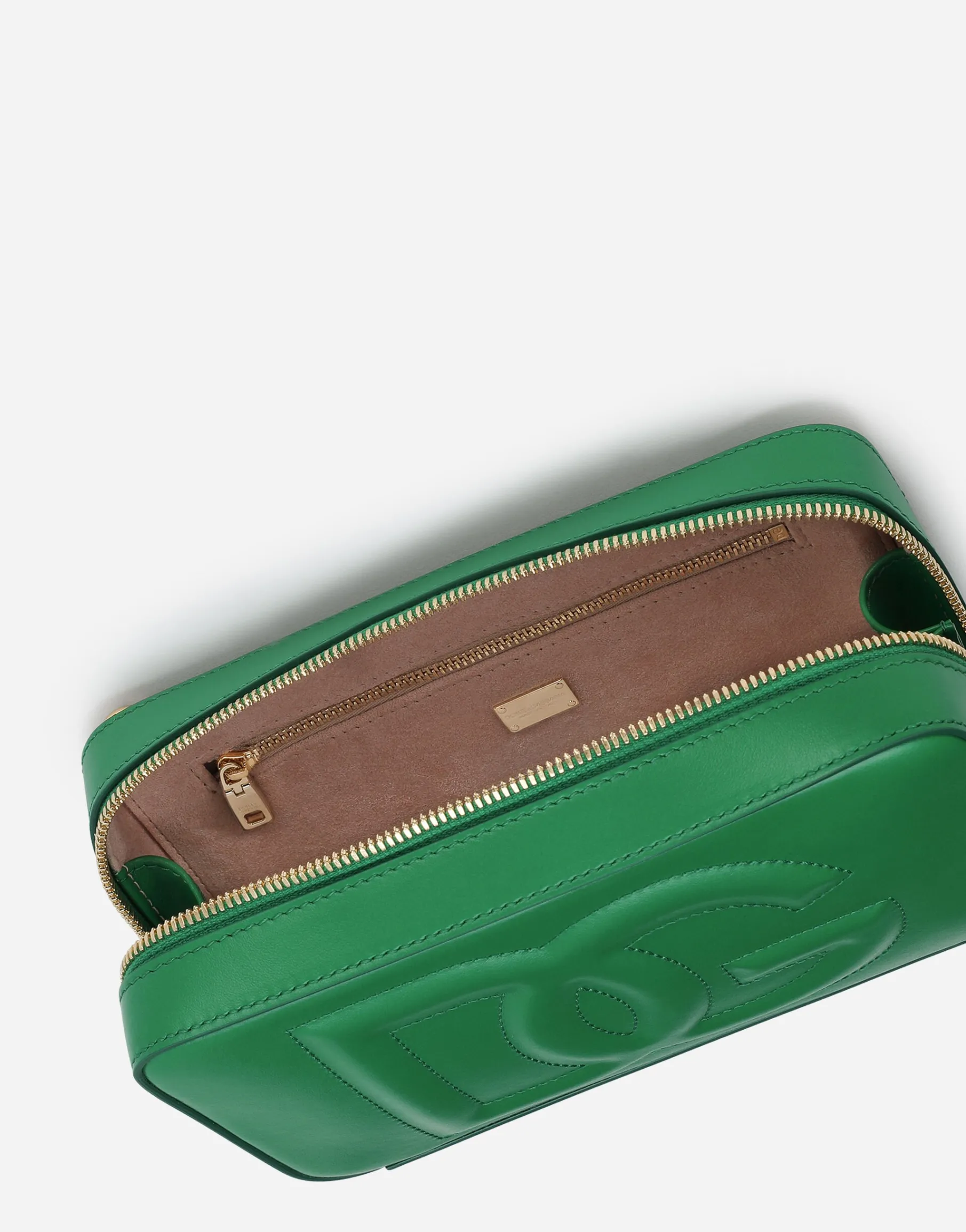 Small calfskin DG logo camera bag