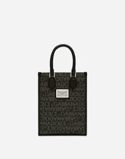 Small coated jacquard bag