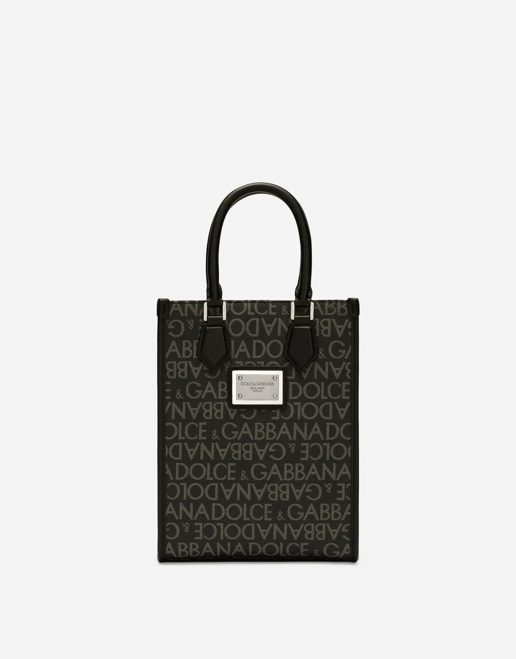 Small coated jacquard bag