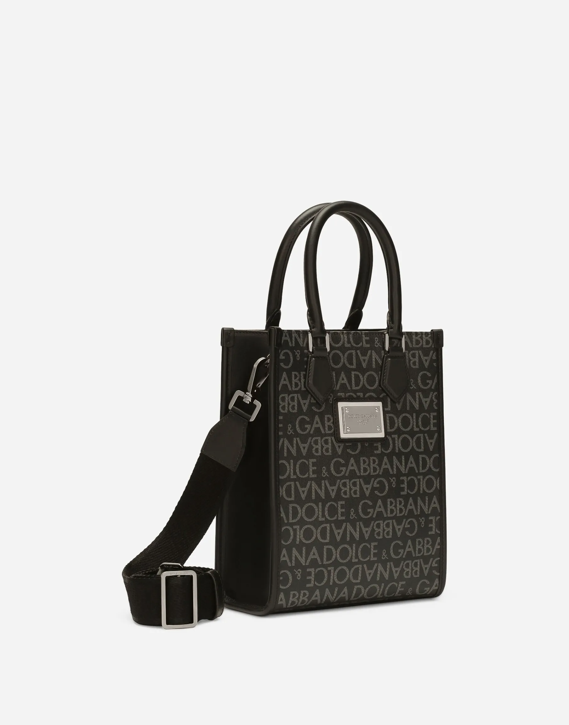 Small coated jacquard bag