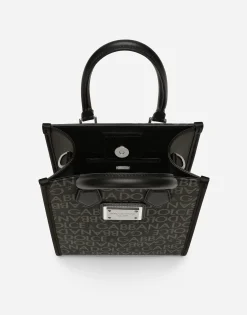 Small coated jacquard bag