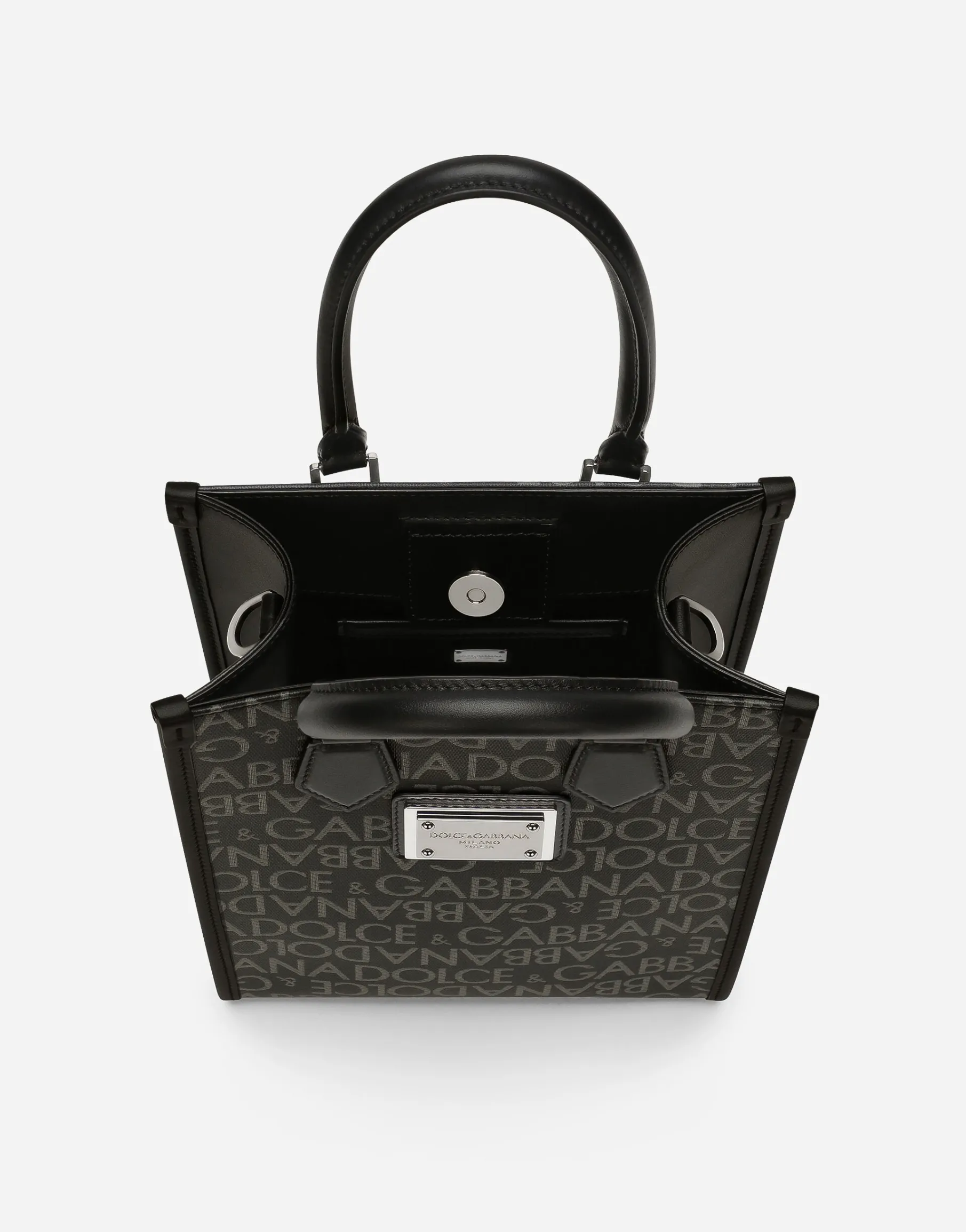 Small coated jacquard bag