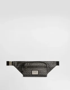 Small coated jacquard belt bag