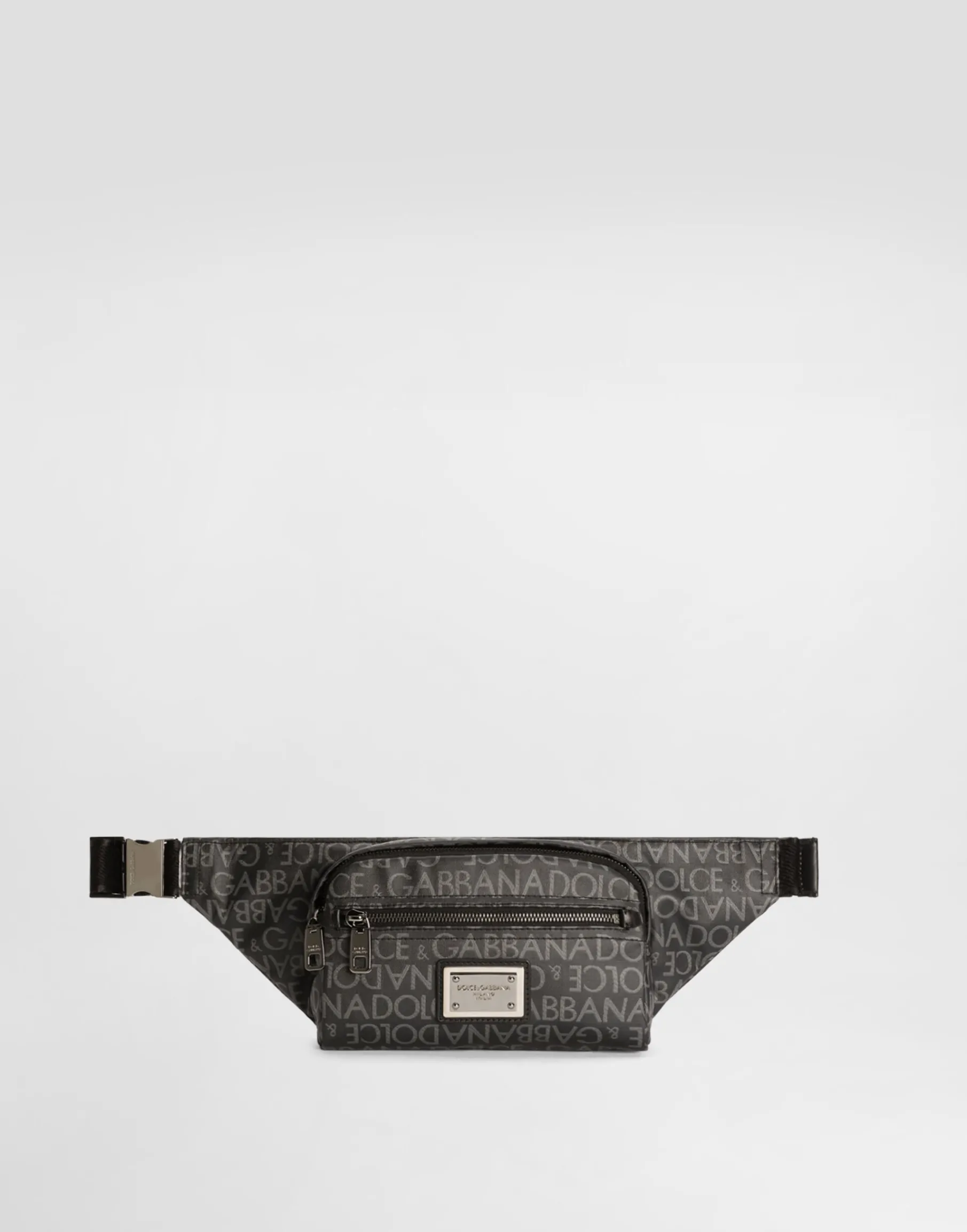 Small coated jacquard belt bag