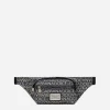 Small coated jacquard belt bag
