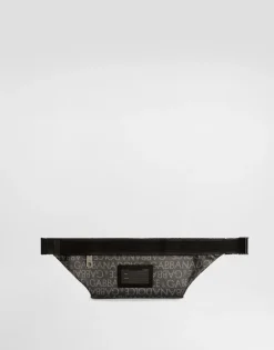Small coated jacquard belt bag