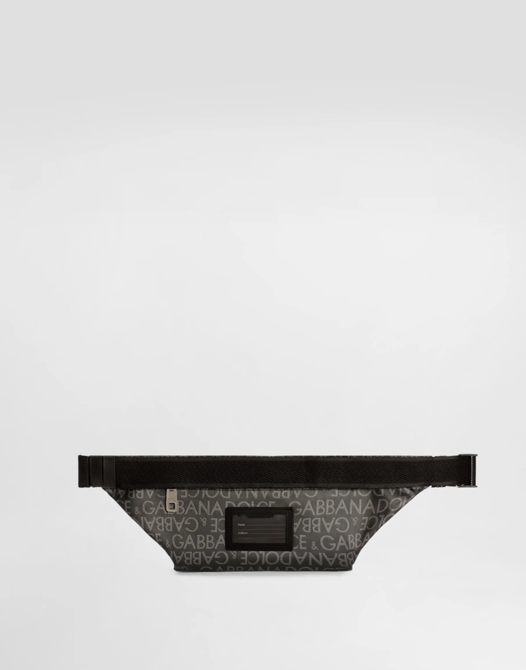 Small coated jacquard belt bag