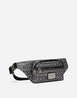 Small coated jacquard belt bag