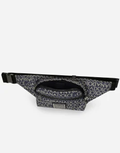 Small coated jacquard belt bag