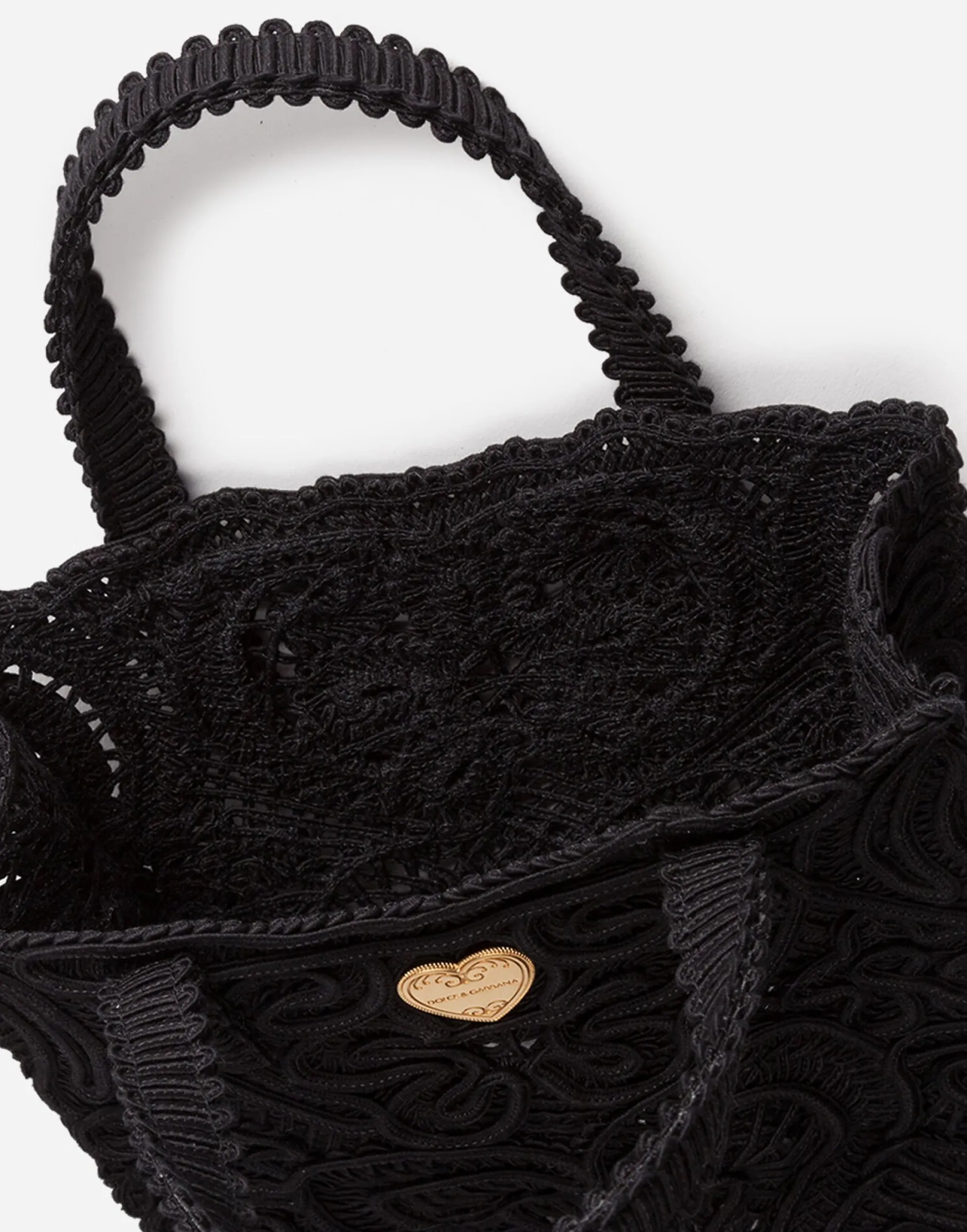 Small cordonetto lace shopper