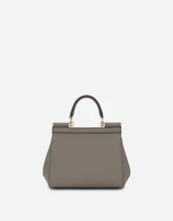 Small dauphine leather Sicily bag