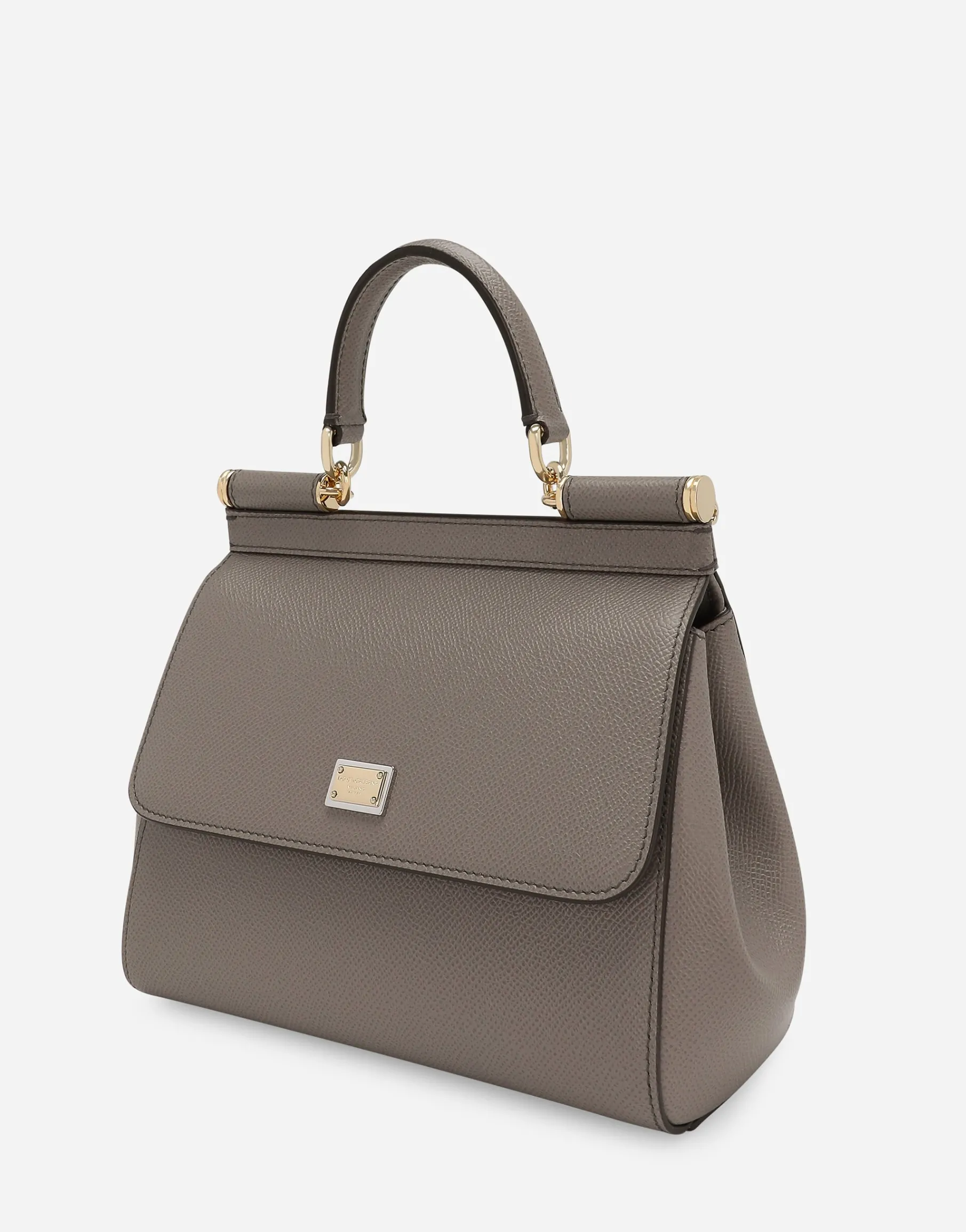 Small dauphine leather Sicily bag
