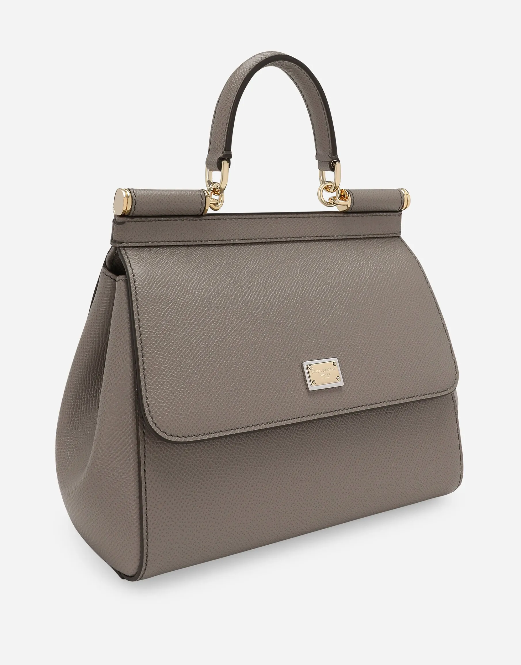 Small dauphine leather Sicily bag