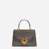 Small Devotion bag in mordore nappa leather with rhinestone detailing