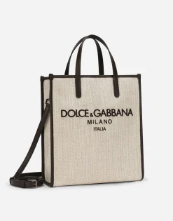 Small structured canvas shopper