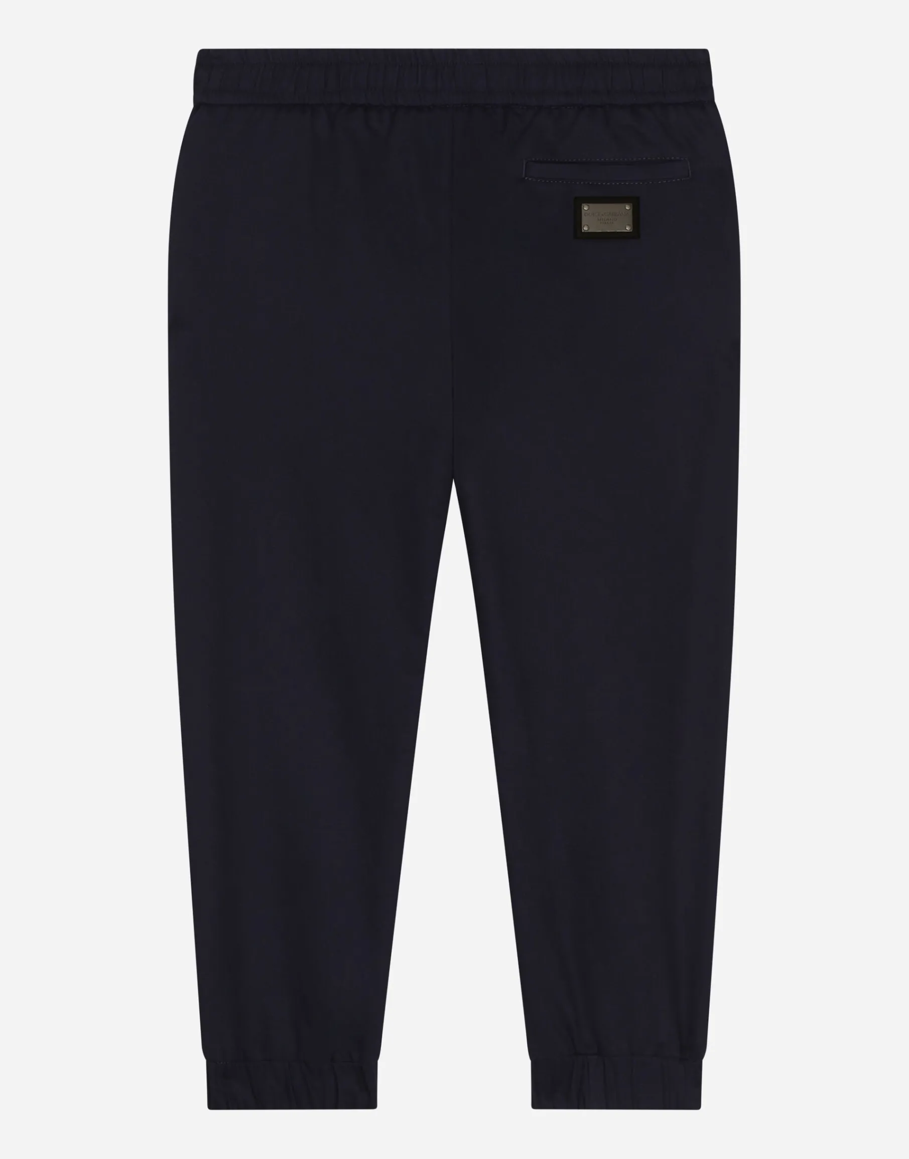Sporty pants with logo tag