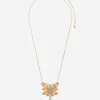 Spring necklace in yellow 18kt gold with citrine butterfly