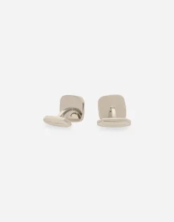 Square enameled cufflinks